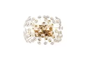 Image of Wall Light 4 Light G9 French Gold, Crystal