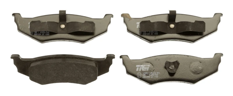 Image of TRW GDB1234 Brake pad set not prepared for wear warning indicator Brake Pad Set,disc brake (402)