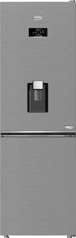 Image of Beko HarvestFresh CNB3G4686DVPS 186cm 60/40 Fridge Freezer - Stainless Steel Effect - E Rated, Stainless Steel