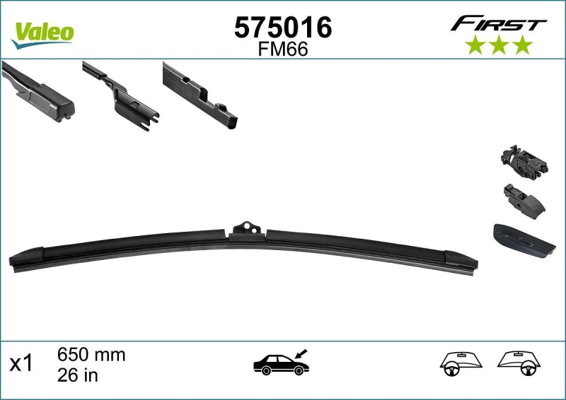 Image of Wiper blade VALEO 575016