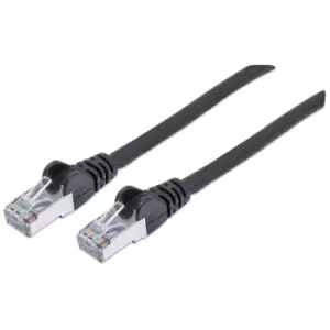 Intellitnet Cat7 High Performance Network Cable S/FTP (Black) 0.25M