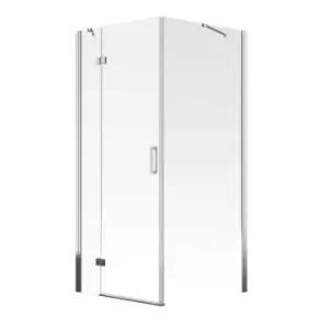 image of Aqualux Aquarius 6 Hinged Door 1000mm X 1900mm X 6mm Clear Glass