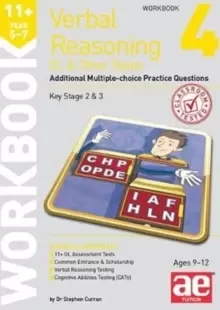 Image of 11+ Verbal Reasoning Year 5-7 GL & Other Styles Workbook 4 : Additional Multiple-choice Practice Questions