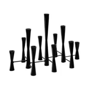 image of Ivyline Parker 11 Piece Black Candle Centerpiece