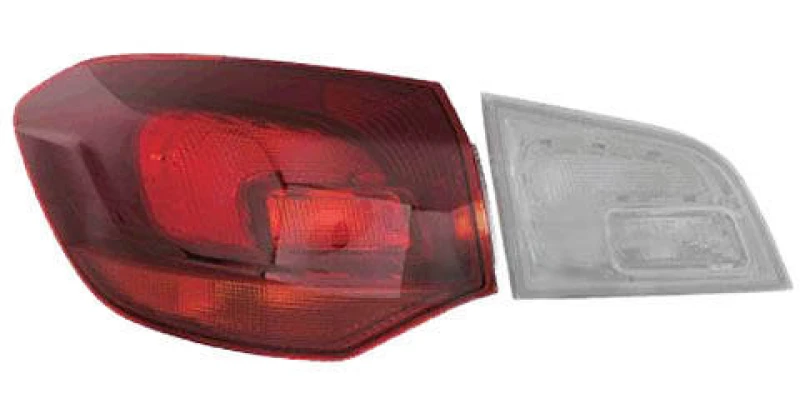 Image of VAN WEZEL 3751935 Rear light Outer section, without bulb holder, Left Combination Rearlight (391)