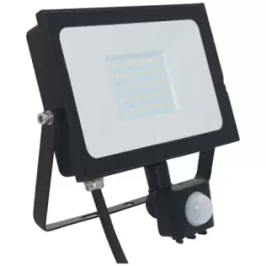 Image of Phoebe LED Floodlight 30W Atlas-Mini PIR Sensor Cool White Black IP65