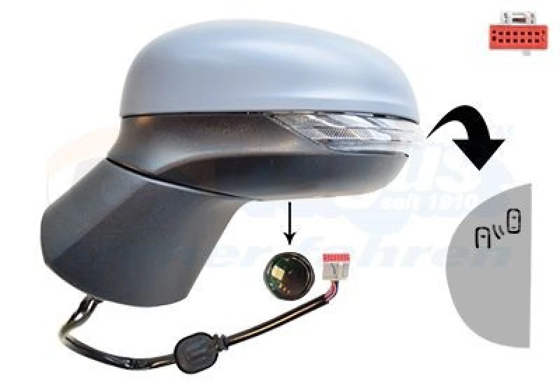 Image of VAN WEZEL Wing mirror VAN WEZEL 1853827