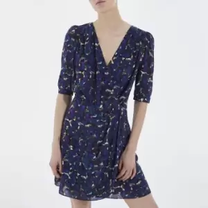 Image of Printed Mini Dress with Short Sleeves