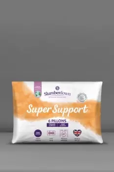 image of 6 Pack Super Support Firm Support Pillows