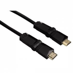 image of Hama High Speed HDMI Cable Plug - Plug Rotation Gold-plated Ethernet 3m