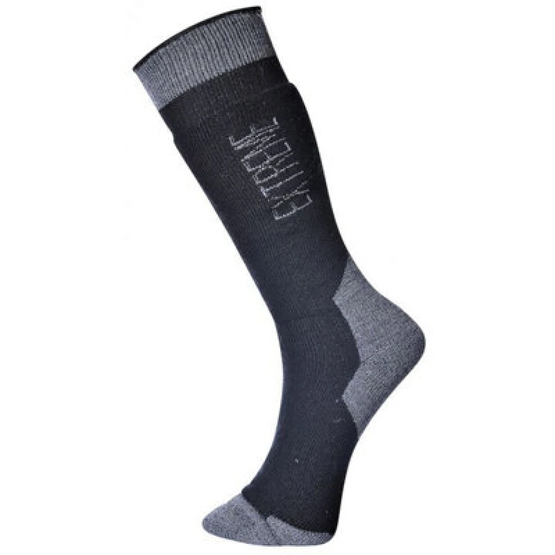 Image of Portwest Extreme Cold Weather Socks SK18BKR39-43 Colour: Black