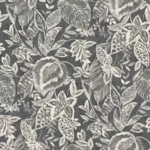 Image of Wallpaper Mae Black and Beige DUTCH WALLCOVERINGS - Multicolour