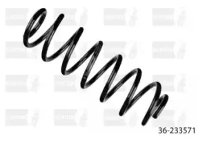 Image of BILSTEIN Coil spring 36-233571 Suspension spring,Springs VW,AUDI,SKODA,Polo Schragheck (6R1, 6C1),POLO VIVO Schragheck,A1 Schragheck (8X1, 8XK)