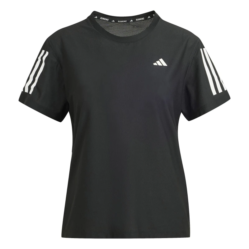 Image of adidas Own The Run T-Shirt Womens Black female 10 (S)