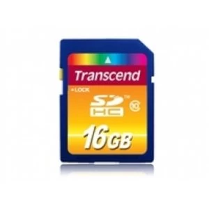 image of Transcend 16GB Secure Digital High Capacity Class 10 Flash Card