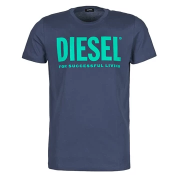 image of Diesel 00SXED-0AAXJ-8MG mens T shirt in Blue - Sizes S,M