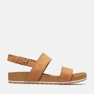Image of Timberland Malibu Waves Backstrap Sandal For Her In Light Brown, Size 6