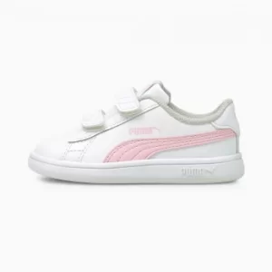 image of PUMA Smash V2 Kids Trainers, Pink Size 7 Shoes