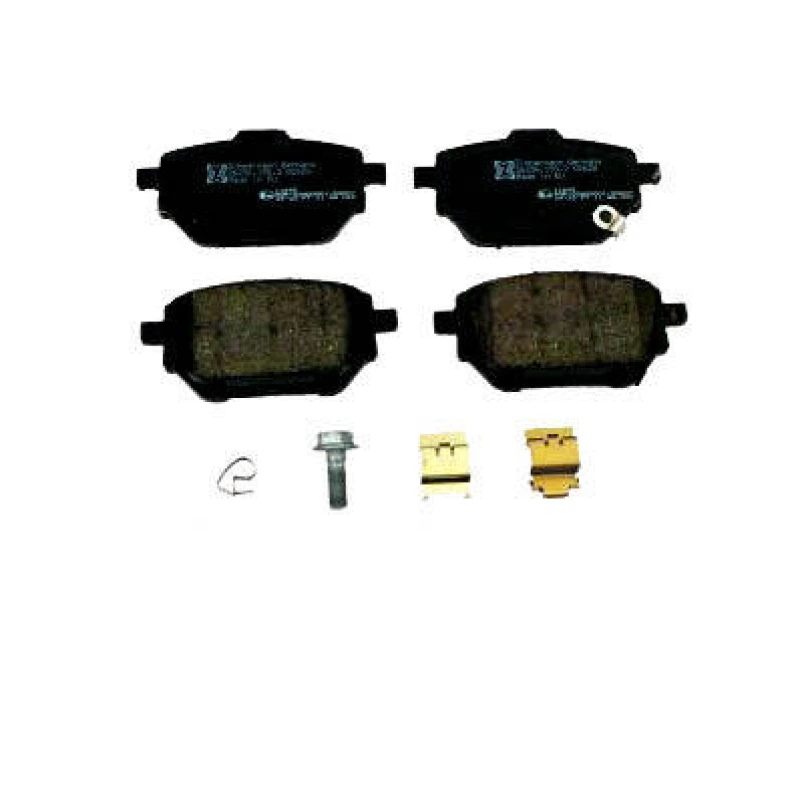 Image of ZIMMERMANN 26236.150.2 Brake pad set Rear Axle, with acoustic wear warning, Photo corresponds to scope of supply, with bolts/screws Brake Pad Set,dis
