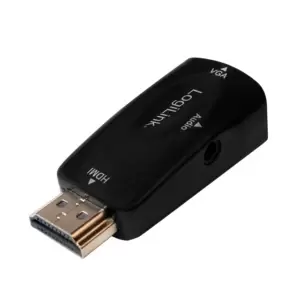 Image of LogiLink CV0107 cable gender changer HDMI VGA Black