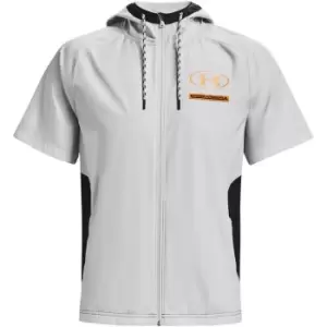 Image of Under Armour Evolution Woven Short Sleeve Jacket Mens - Grey