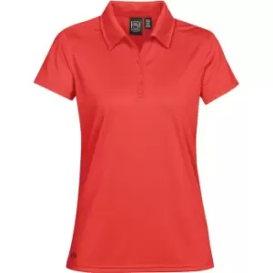 image of Stormtech Womens/Ladies Eclipse H2X-Dry Pique Polo (XL) (Bright Red)