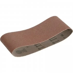 Image of Faithfull Aluminium Oxide Cloth Belts 60mm x 400mm 60mm x 400mm 80g Pack of 3
