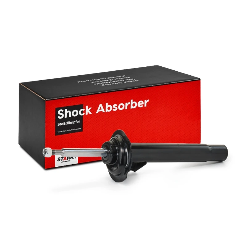 Image of STARK SKSA-0130242 Shock absorber Front Axle Right, Gas Pressure, Twin-Tube, Damper with Rebound Spring, Bottom Plate Shock Absorber (854)