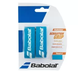 Image of Babolat Sensation Badminton Grips 2 Pack - Blue