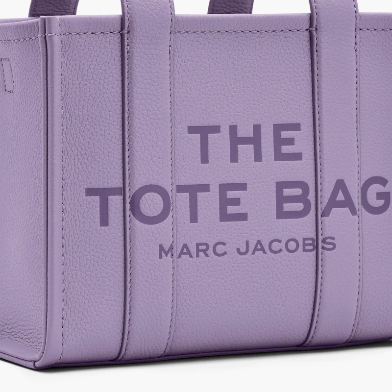 Image of Marc Jacobs Small Leather Tote Bag - Purple Purple One Size