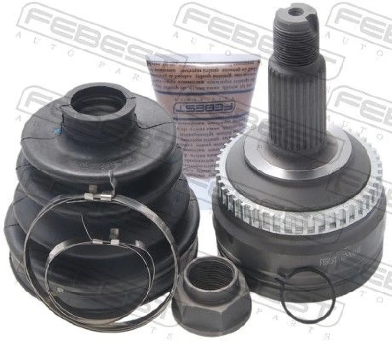 Image of FEBEST 1410-NAA48 CV Joint Front Axle, with ABS sensor ring Joint Kit,drive shaft (5)