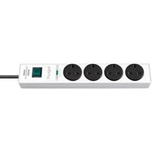 Image of Brennenstuhl Multi Socket "Hugo", 4 Sockets, 2m, White
