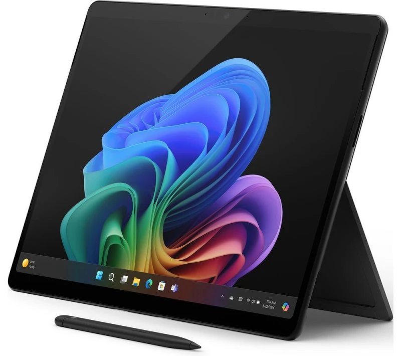 Image of Microsoft 13" Surface Pro OLED, Copilot PC - Snapdragon X Elite, 1TB SSD, Black 196388419746
