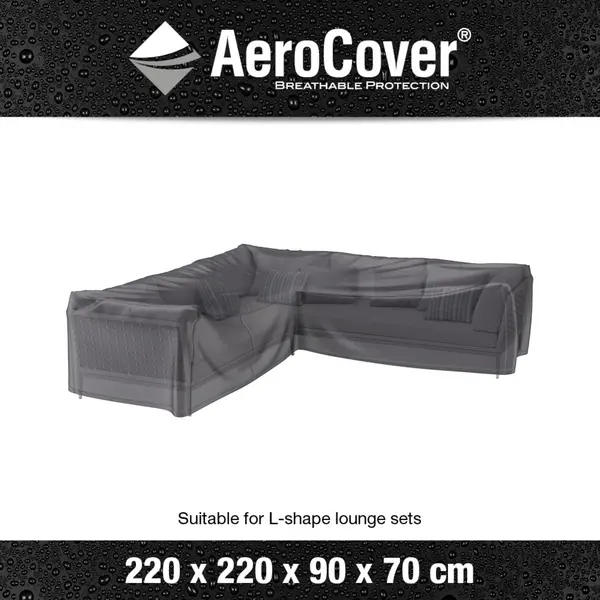 image of Aerocover Lounge Set L Shape Cover Grey