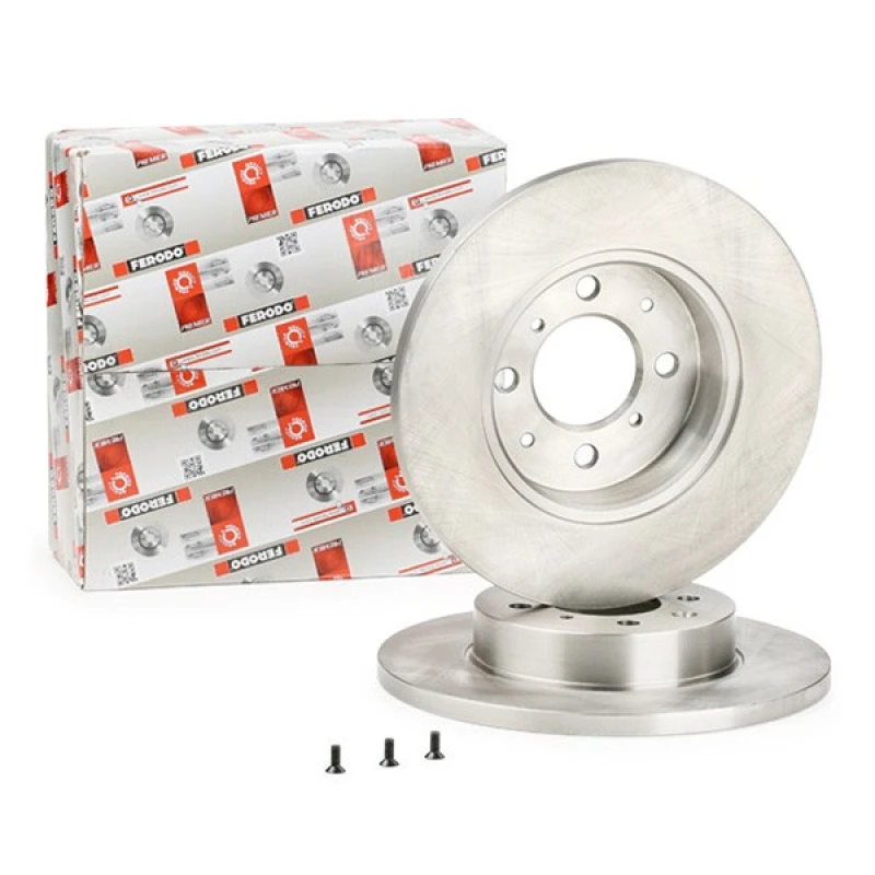 Image of FERODO DDF872 Brake disc solid, Oiled, with bolts/screws Brake Disc (82)