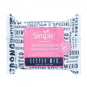 image of Simple x Little Mix Biodegradable Face Wipes 20 PC