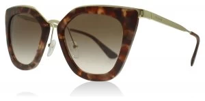 Image of Prada PR53SS Sunglasses Spotted Brown Pink UE00A6 52mm