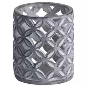 Image of Geometric Stone Candle Hurricane