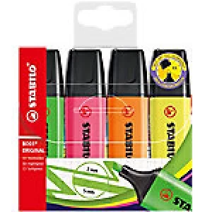 image of Stabilo Boss Highlighters Assorted 4 Pack