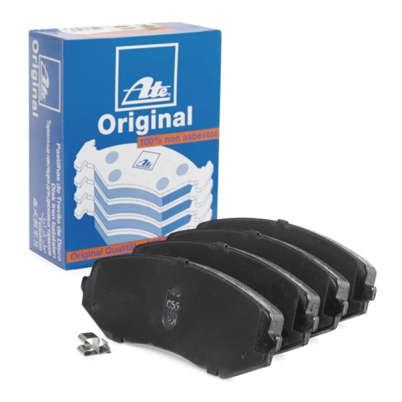 Image of ATE 13.0460-5609.2 Brake pad set with acoustic wear warning, with anti-squeak plate Brake Pad Set,disc brake (402)