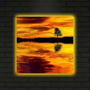 Image of 4040DACT-2 Multicolor Decorative LED Lighted Canvas Painting