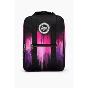 Image of Hype Drip Boxy Backpack (One Size) (Black/Pink/Purple) - Black/Pink/Purple