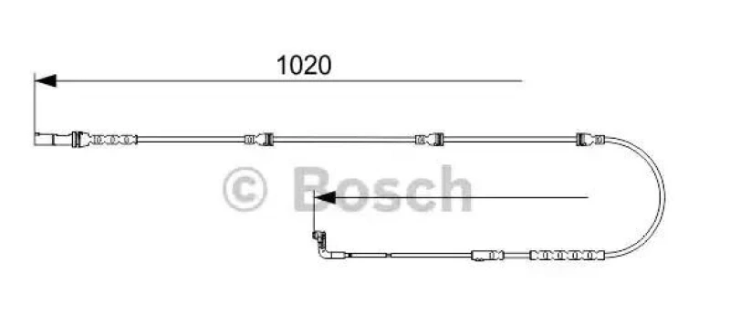 Image of Bosch 1 987 473 567 Brake Pad Wear Sensor Warning Contact,brake pad wear (407)