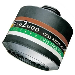 Image of Scott Safety Pro 2000 CF32 A2B2E2K2 P3 Combination Filter 40mm Thread Grey