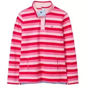 Image of Crew Clothing Womens Padstow Pique Sweater Pink Block Stripe 16