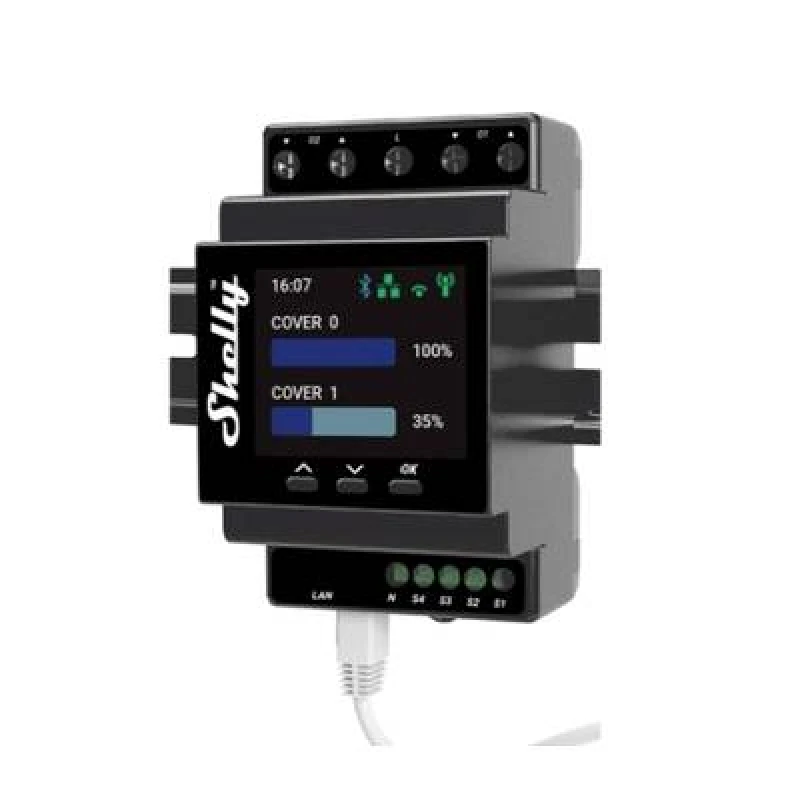 Image of Shelly Pro PM Dual Roller Shutter - 2 x Rollladensteuerung WLAN LAN BT
