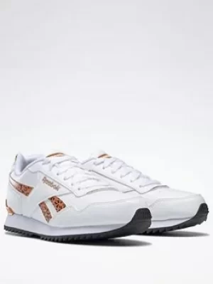 image of Reebok Royal Glide Ripple Clip, White/Grey/Silver, Size 1