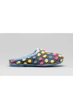 Image of Amy Spotted Knit Mule Slippers