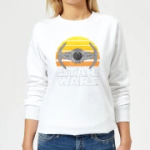 Image of Star Wars Sunset Tie Womens Sweatshirt - White - 3XL