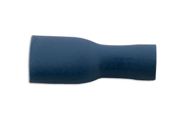 Image of Female Fully Ins. Push-On 6.3mm Blue Pack 100 Connect 30173